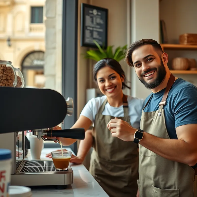 Barista job in Rabat, Malta (illustration)