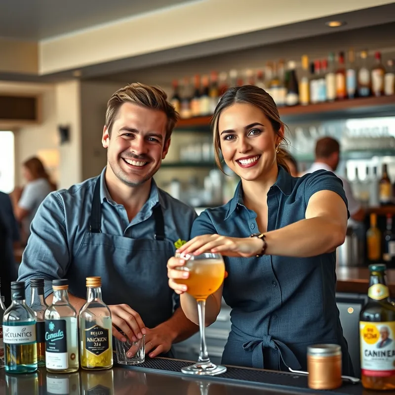 Bartender job in Malta (illustration)