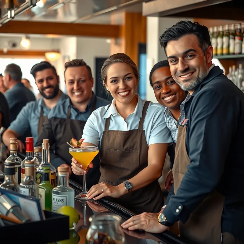 Bartender job in Malta (illustration)