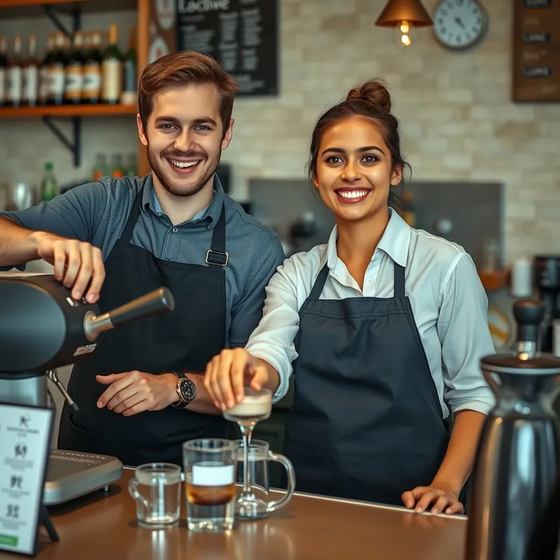 Bartender/ Barista job in Malta (illustration)