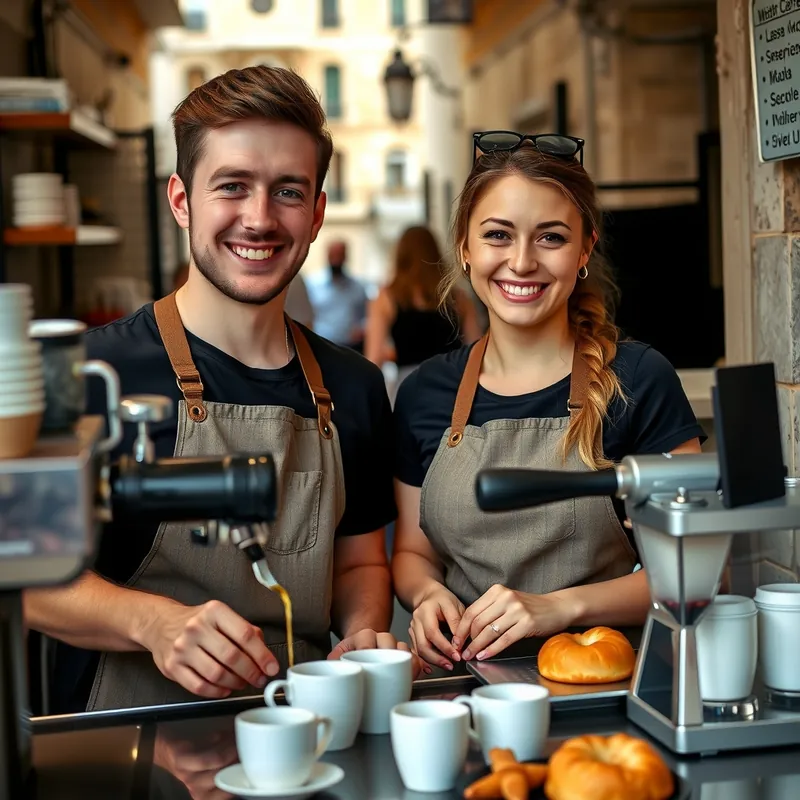 Caffe Assistant job in Malta (illustration)
