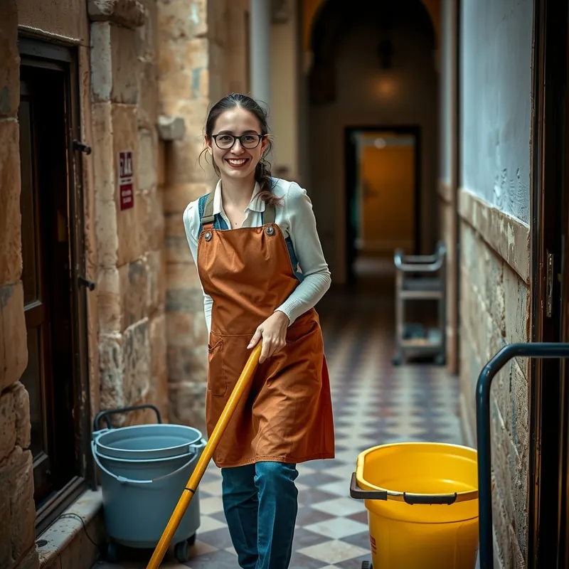 Cleaning job in Malta (illustration)