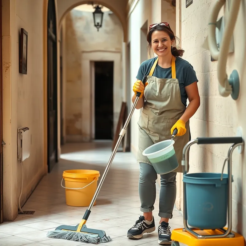 Cleaner job in Malta (illustration)