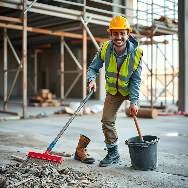 Construction Cleaner job in Malta (illustration)