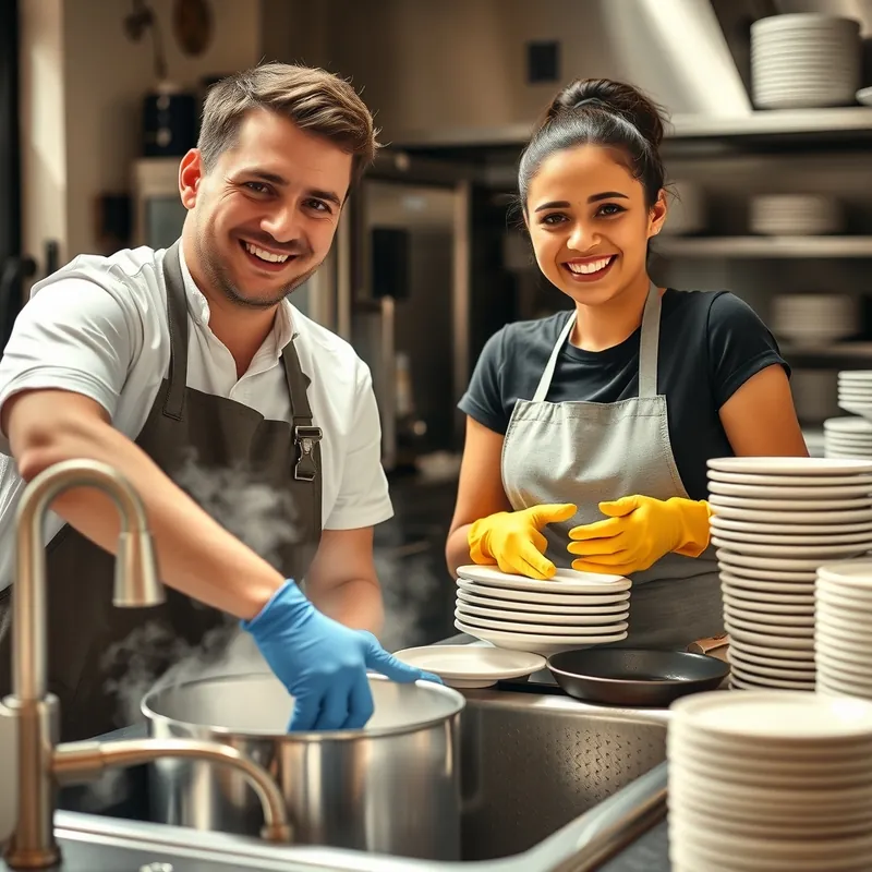 Dishwasher job in Qawra, Malta (illustration)