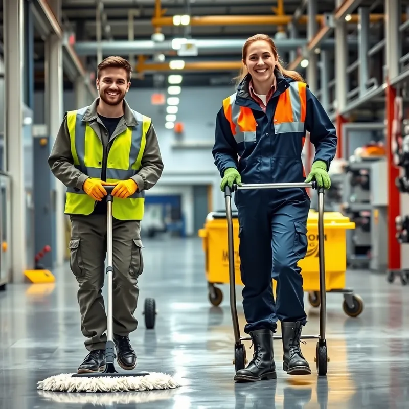 Factory Cleaner job in Malta (illustration)
