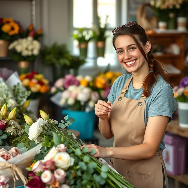 Florist job in Malta (illustration)