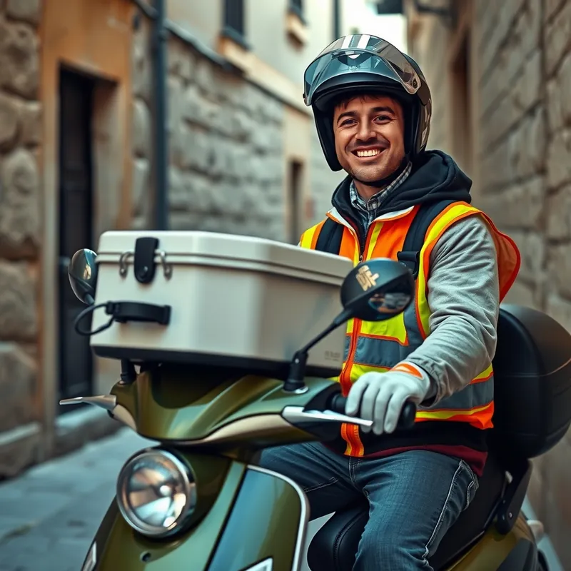 Food Delivery Driver / Food Courier job in Malta (illustration)