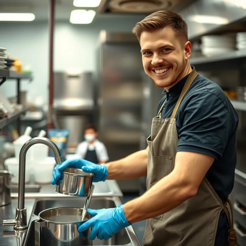 Kitchen Porter job in Malta (illustration)