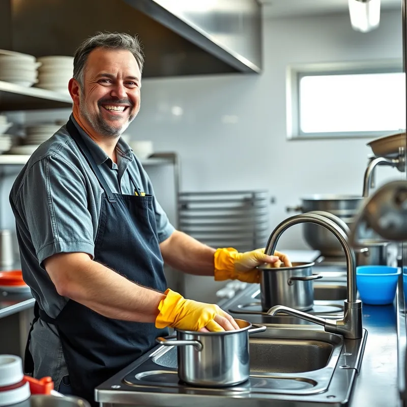 Kitchen Porter job in Malta (illustration)