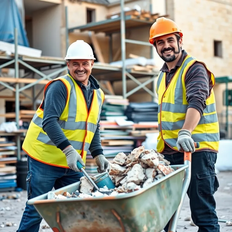 Labourer (builder) job in Malta (illustration)