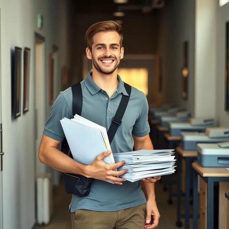 Office Courier job in Malta (illustration)