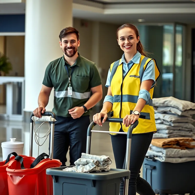 Steward / Cleaner / Porter job in Malta (illustration)