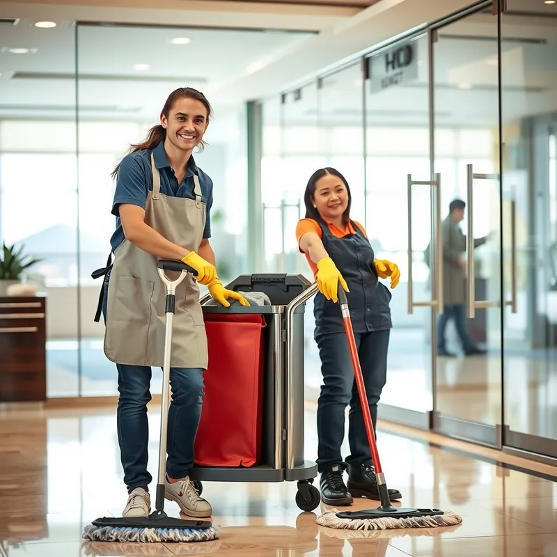 Public Area Cleaner job in Malta (illustration)