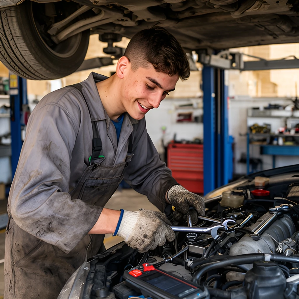 Mechanic job in Malta (illustration)