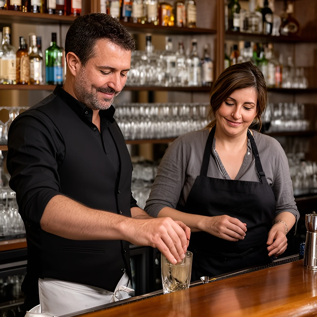 Bartender job in Malta (illustration)