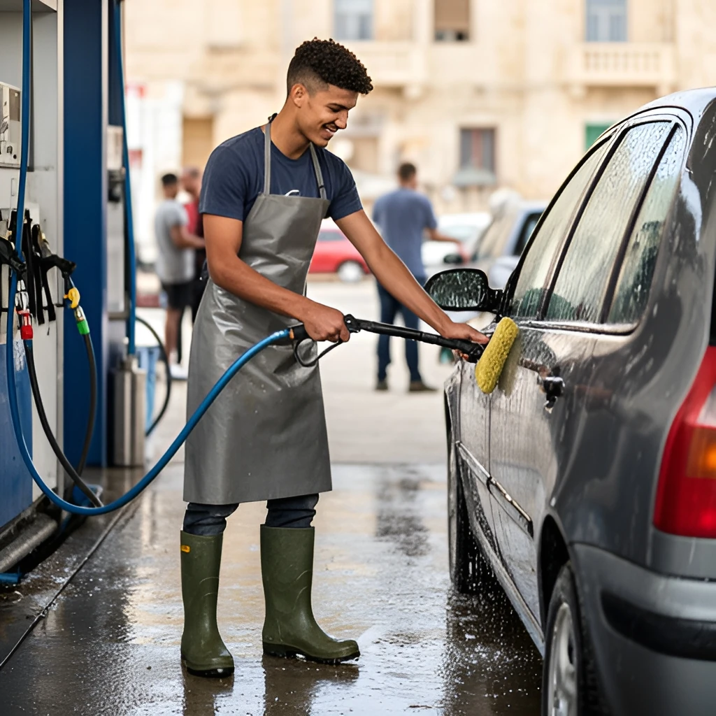 Car Washer job in Malta (illustration)