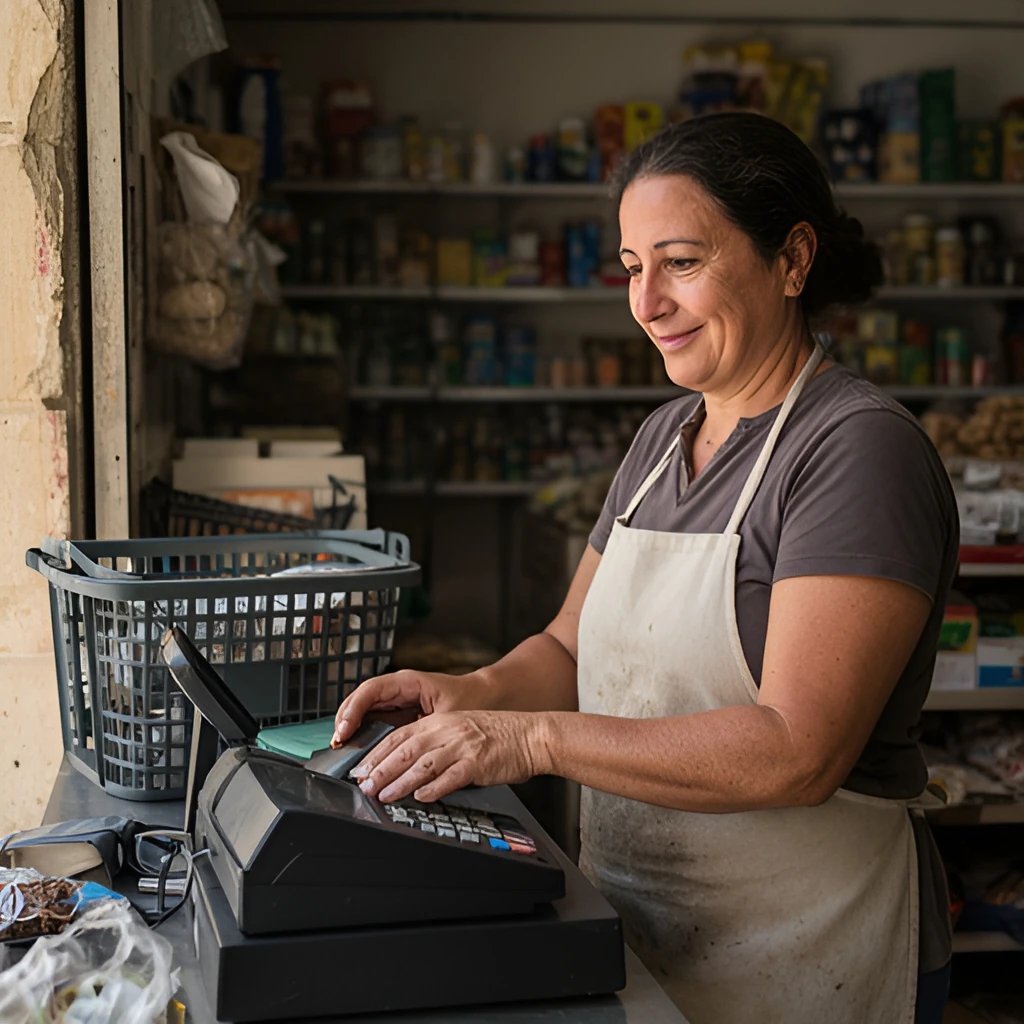 Cashier job in Malta (illustration)