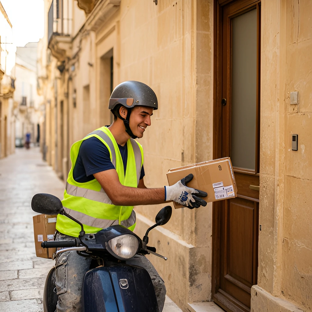 FastDrop Malta Courier job in Marsa, Malta (illustration)