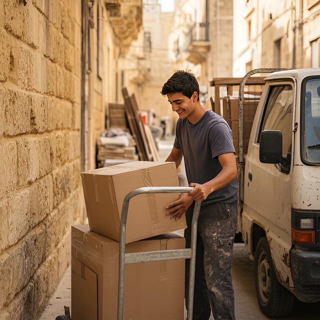 FastDrop Delivery Helper job in Marsa, Malta (illustration)