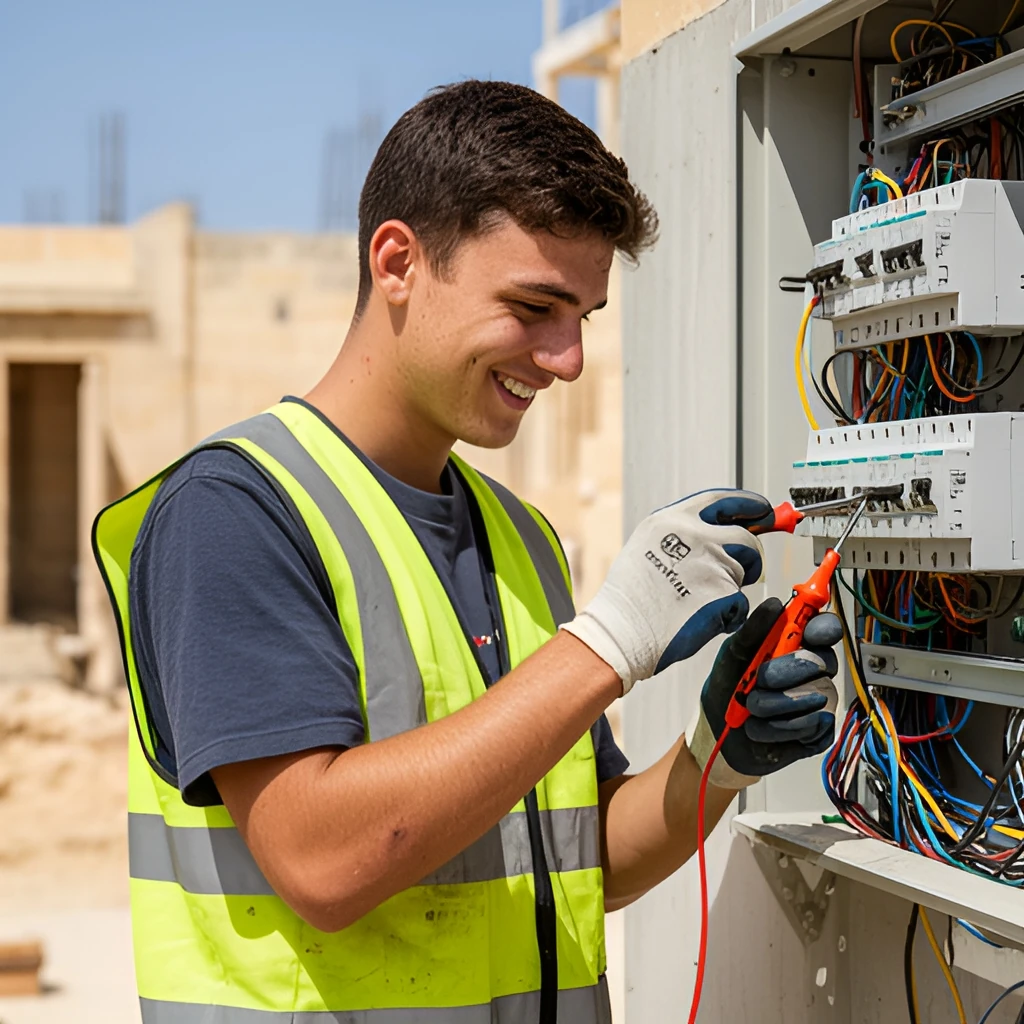 Electrician job in Malta (illustration)