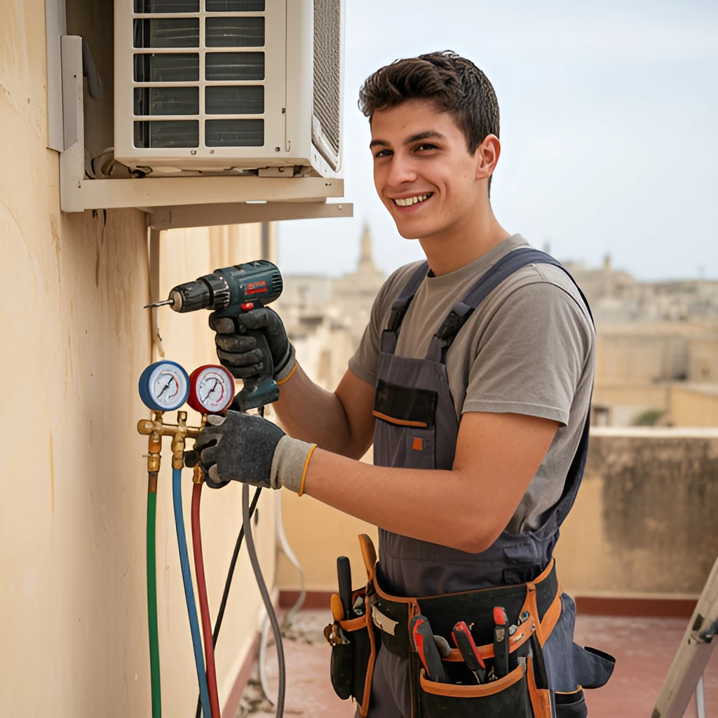 HVAC Technician job in Birkirkara, Malta (illustration)