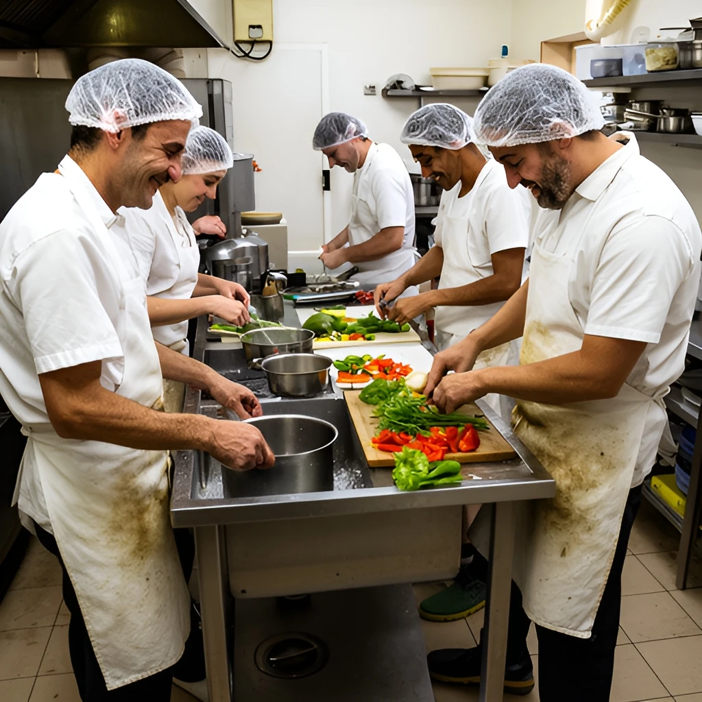 Kitchen Hand job in Malta (illustration)