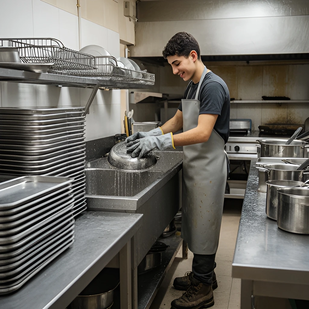 Kitchen Porter job in Malta (illustration)
