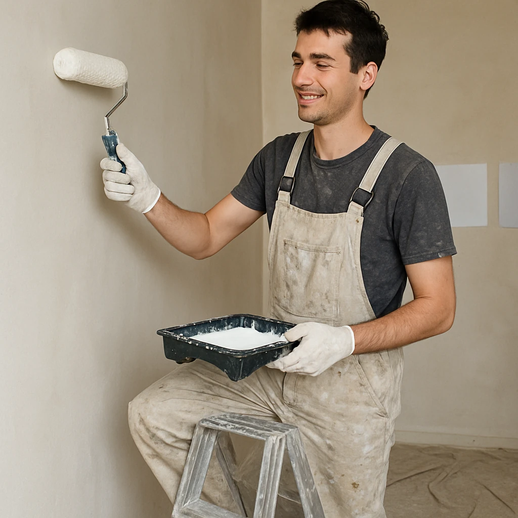 Finishing Painter job in Santa Venera, Malta (illustration)