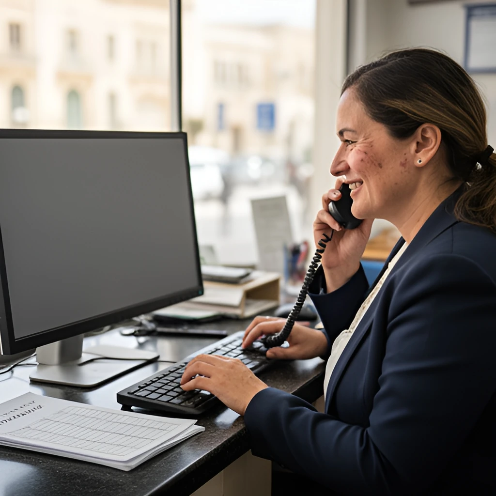 Receptionist / Office Clerk job in Malta (illustration)