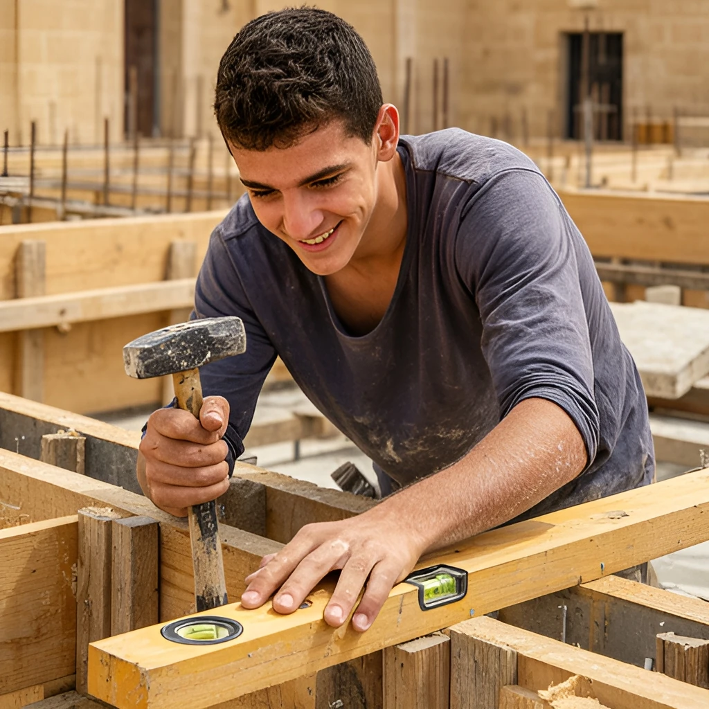 Slipform Erector / Shutterer job in Malta (illustration)