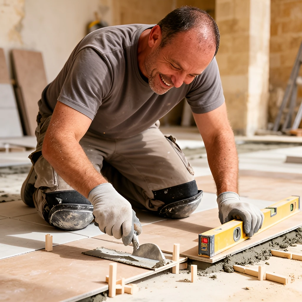 Tile Layer job in Santa Venera, Malta (illustration)