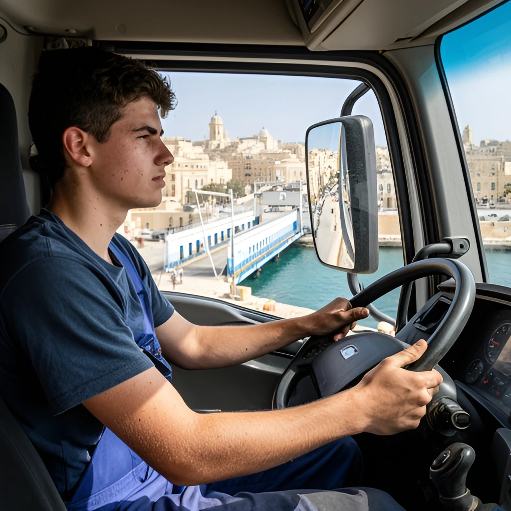 Truck Driver job in Malta (illustration)