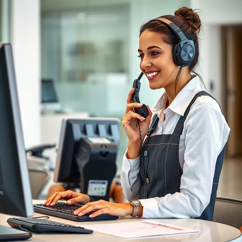 Receptionist job in Malta (illustration)
