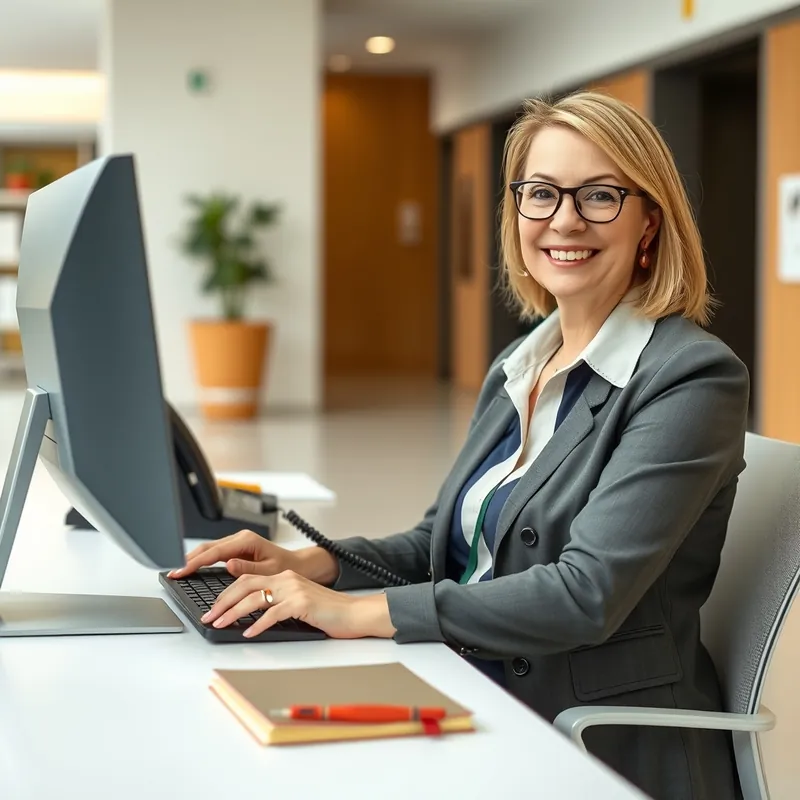 Receptionist job in Malta (illustration)