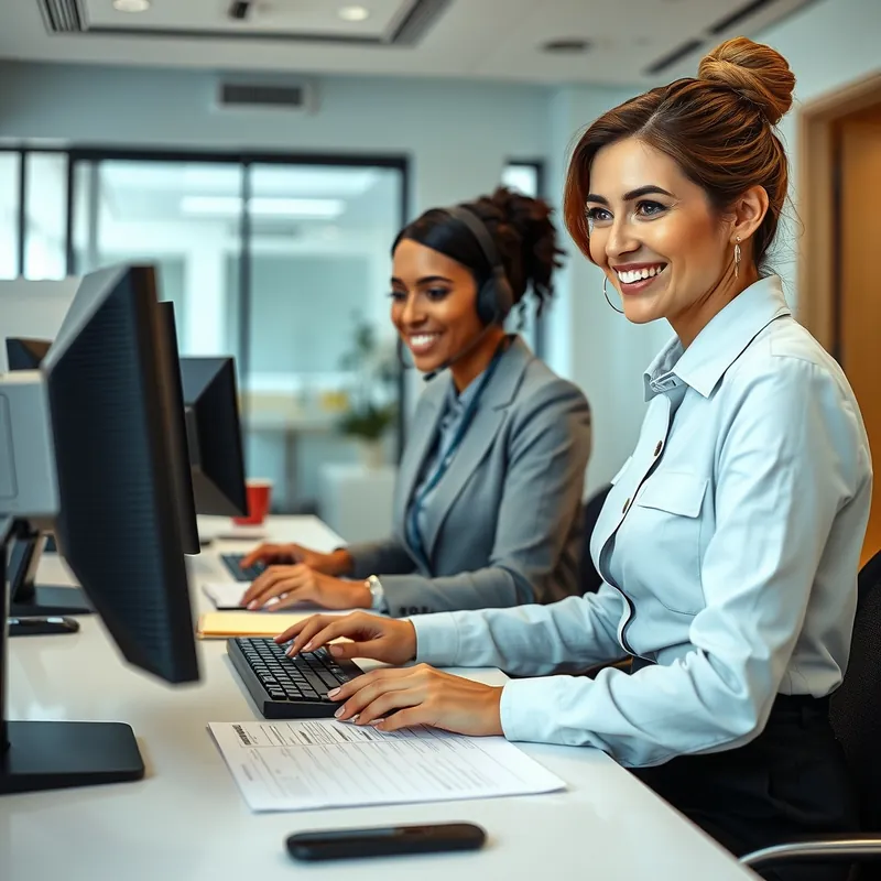 Receptionist job in Malta (illustration)