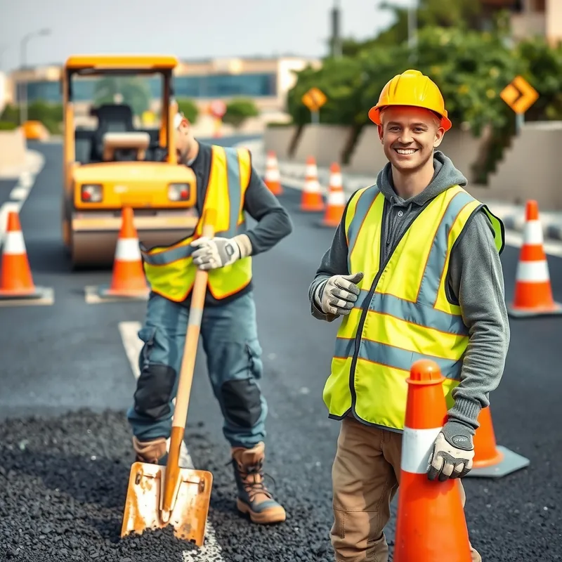 Road Construction Labourer job in Malta (illustration)