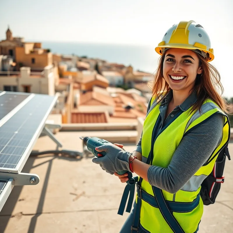 Solar Panel Installer / Electrician job in Malta (illustration)