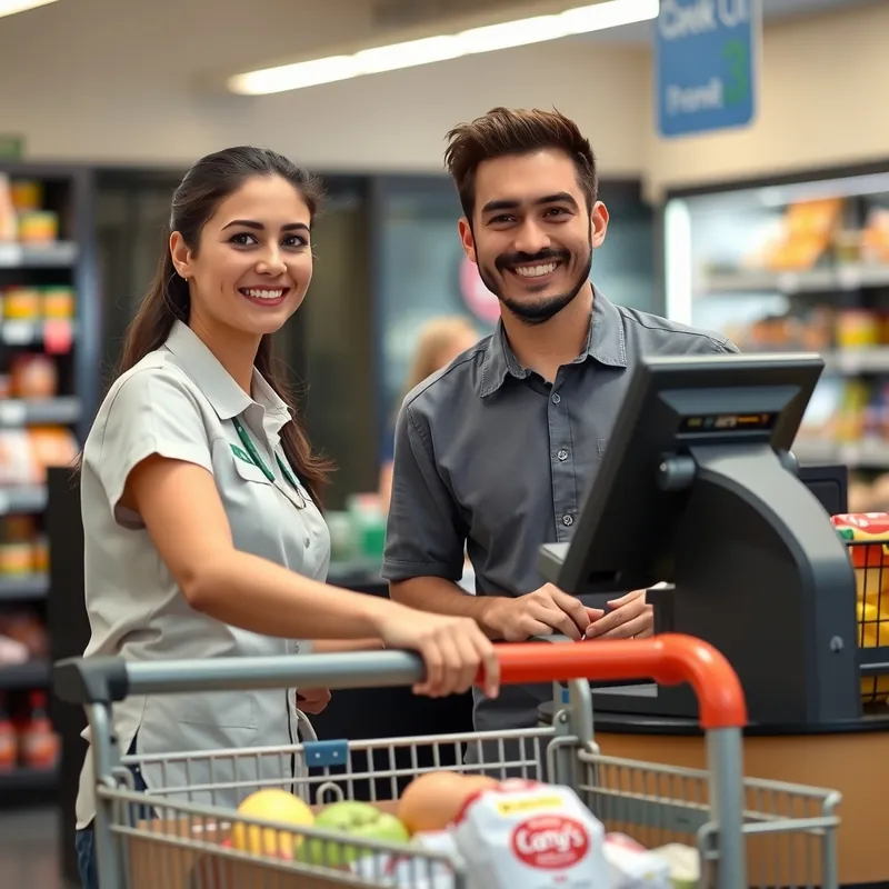Stacker/cashier job in Malta (illustration)