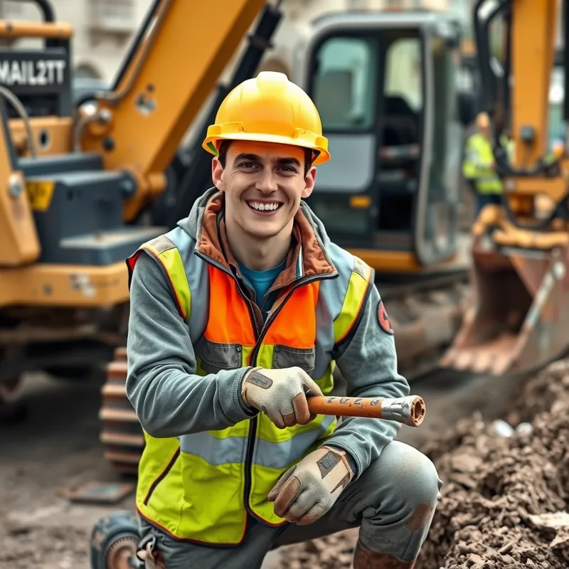 Construction Trench Worker job in Malta (illustration)