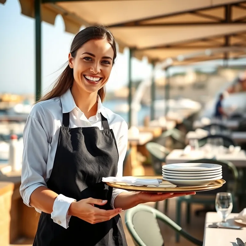 Waiter / Waitress job in Sliema, Malta (illustration)