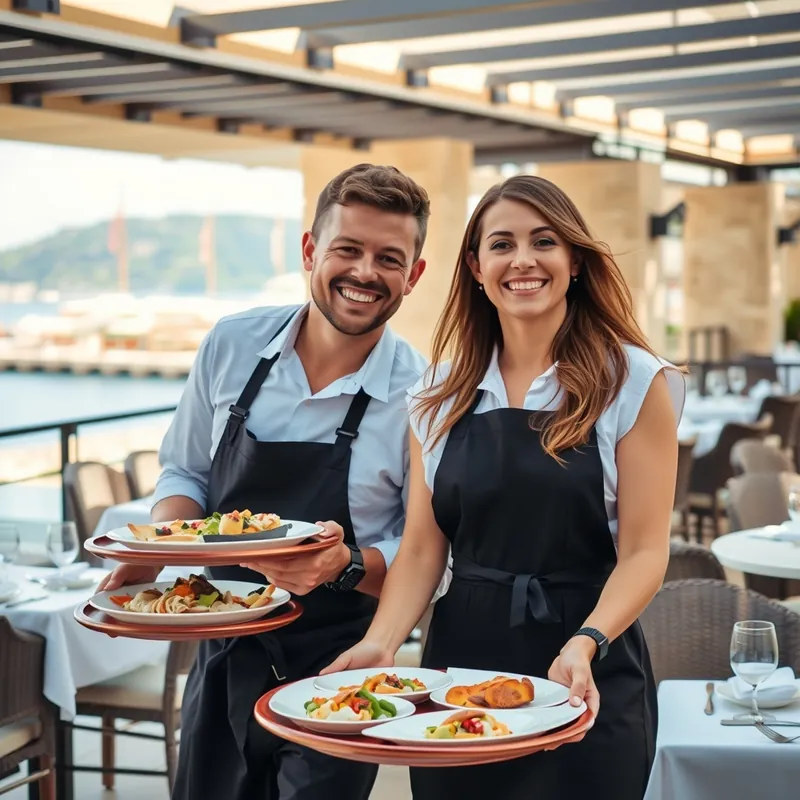 Waiter / Waitress job in Malta (illustration)