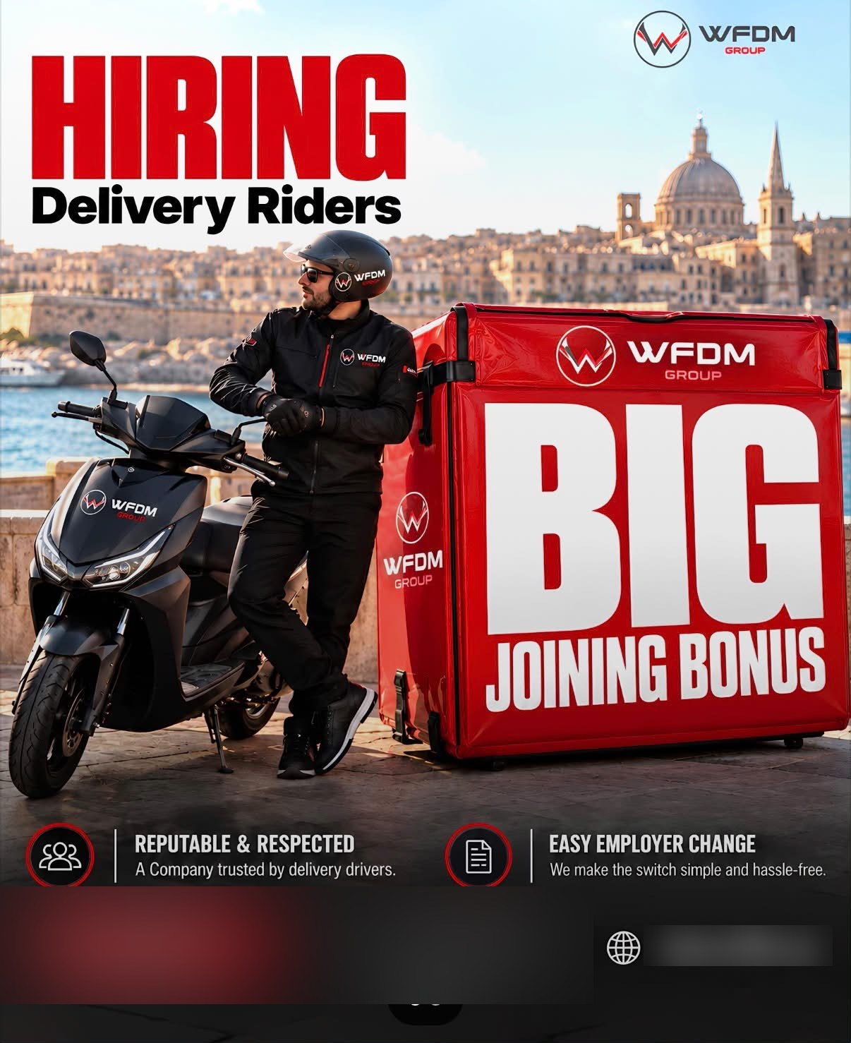Delivery Rider job in Malta