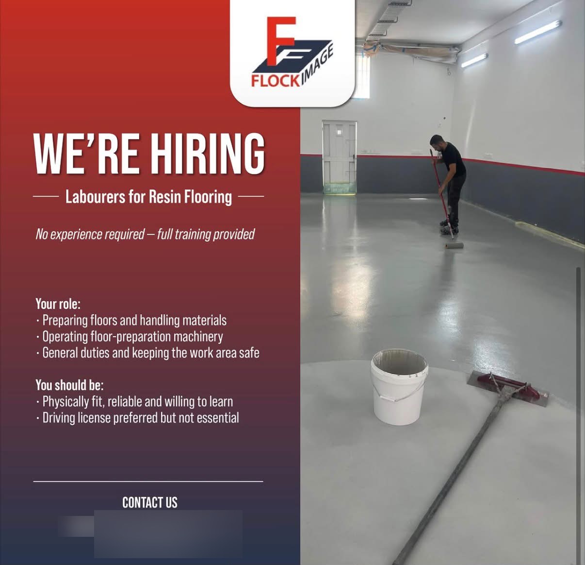 Resin Flooring Labourer job in Malta