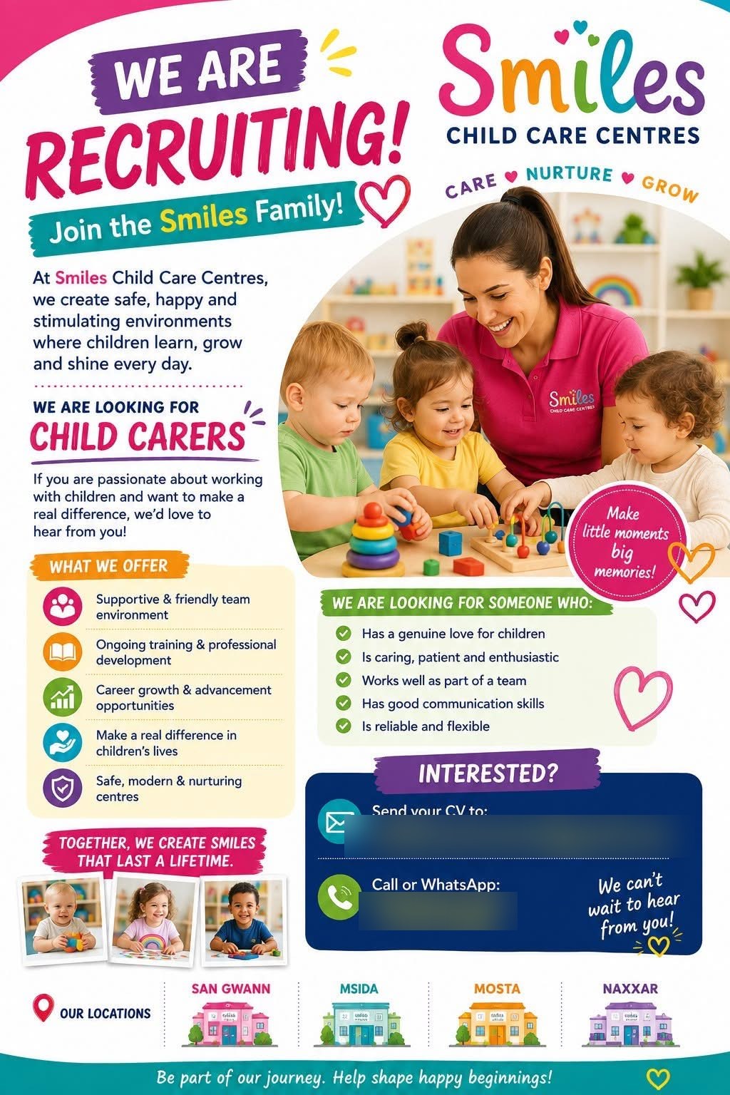 Child Carer job in Malta