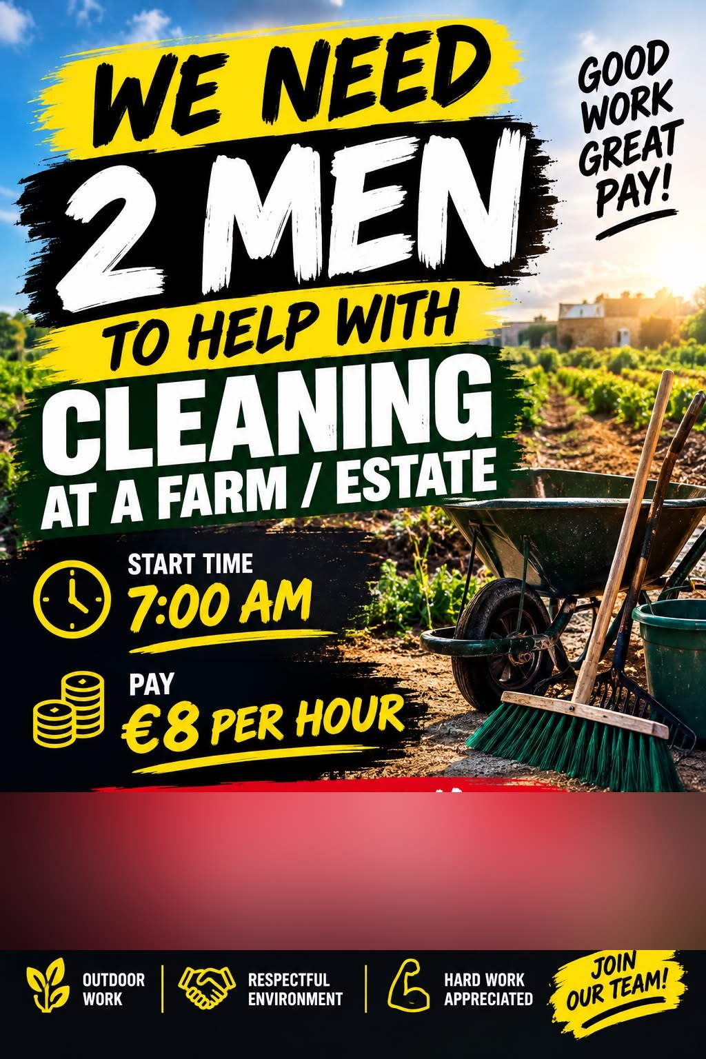 Farm Cleaner job in Malta