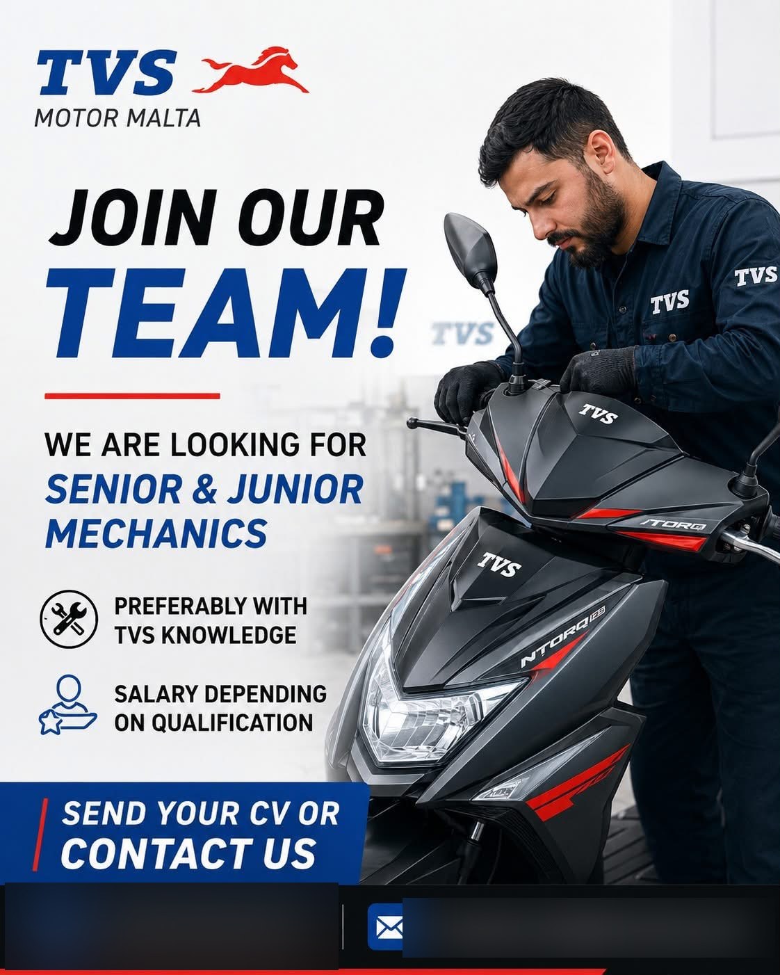 Senior Motorcycle Mechanic job in Malta