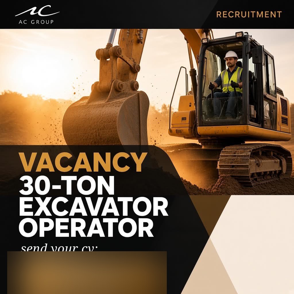 30-Ton Excavator Operator job in Malta