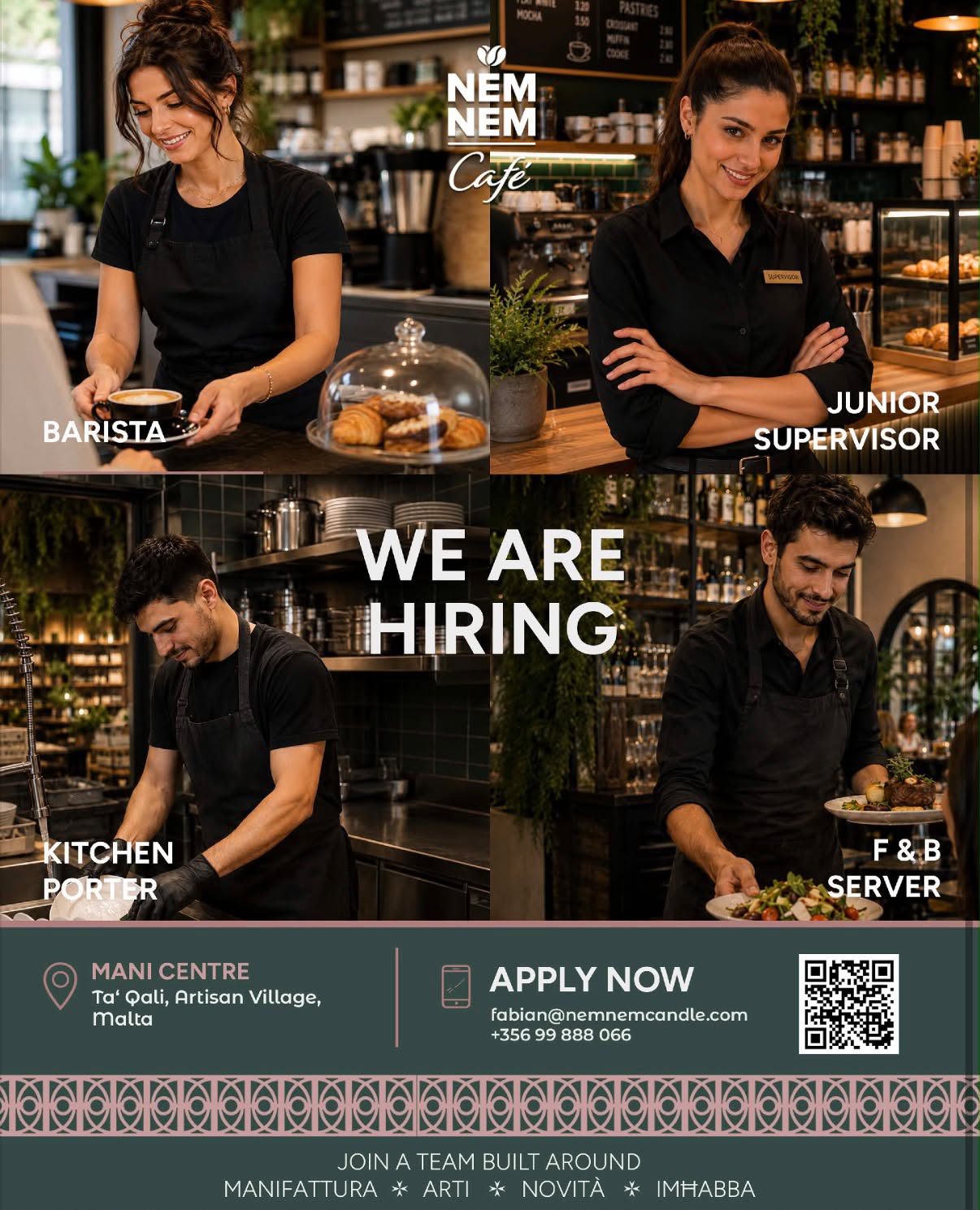 Kitchen Porter job in Ta' Qali, Malta