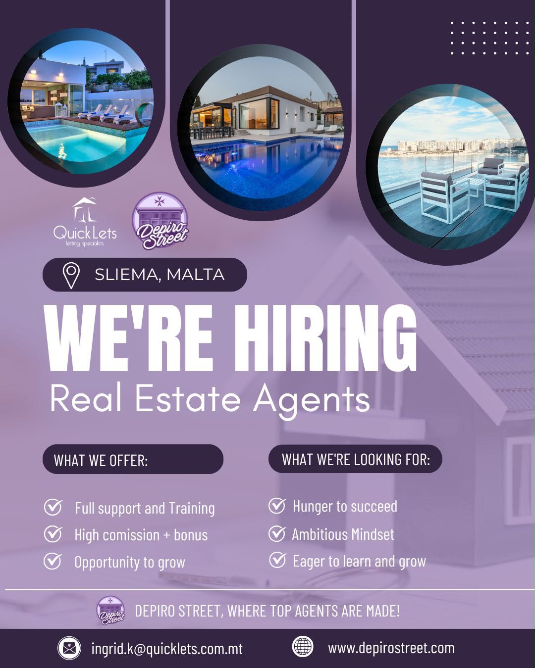 Property Letting Consultant job in Sliema, Malta